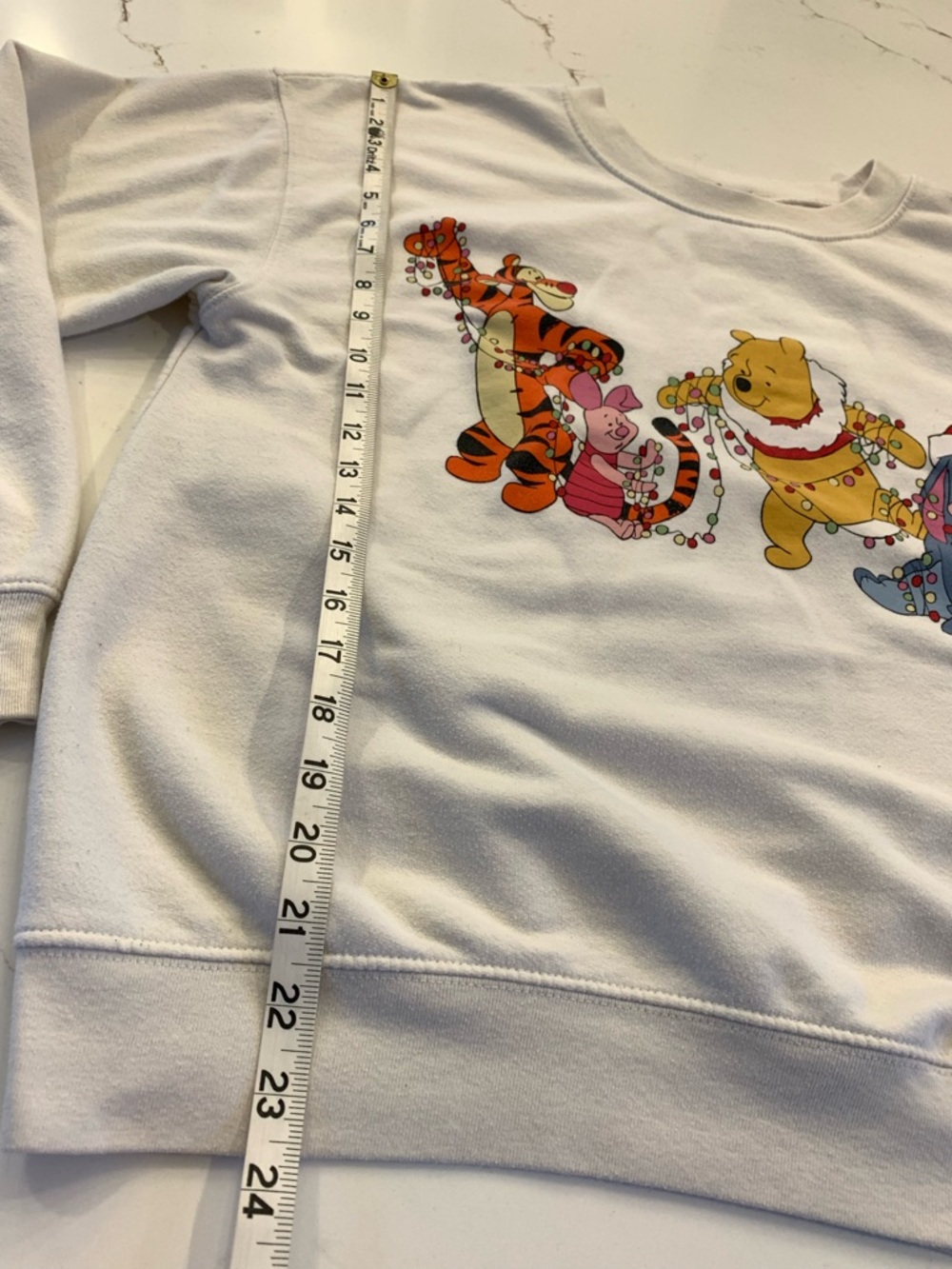 Disney Winnie the Pooh Sweatshirt Women’s Long Sleeve Holiday Pullover Size L - Picture 3 of 9